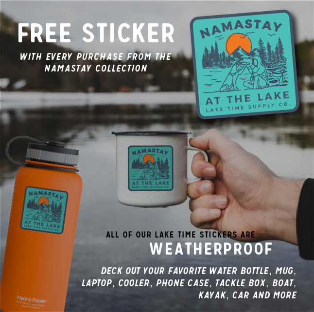 Namastay At The Lake Crewneck - Benefitting Mental Health - Lake Time Supply Co.