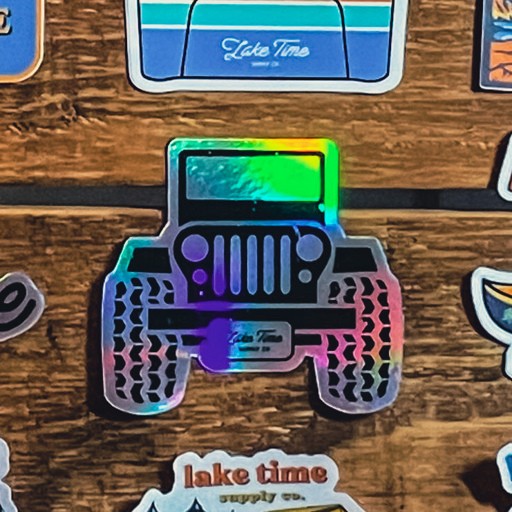 Jeep Holographic Sticker - Lake Time Supply Co.
