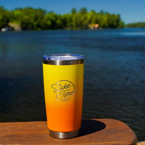 20oz Ombre Tumbler - Orange/Yellow - Lake Time Supply Co.