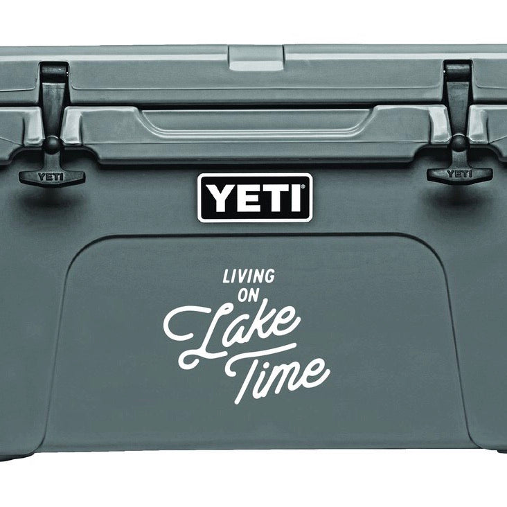 "Living On Lake Time" Decal - Lake Time Supply Co.