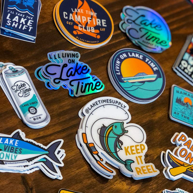 Weatherproof Stickers - Lake Time Supply Co.